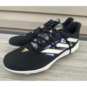 Adidas Adizero Afterburner Black Summer Bash Baseball Cleats IG9615 Mens Size 14